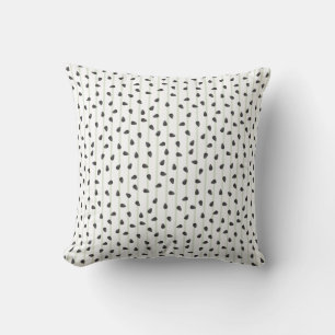 Coussin Graines de pastèque minimalistes et rayures été Wr