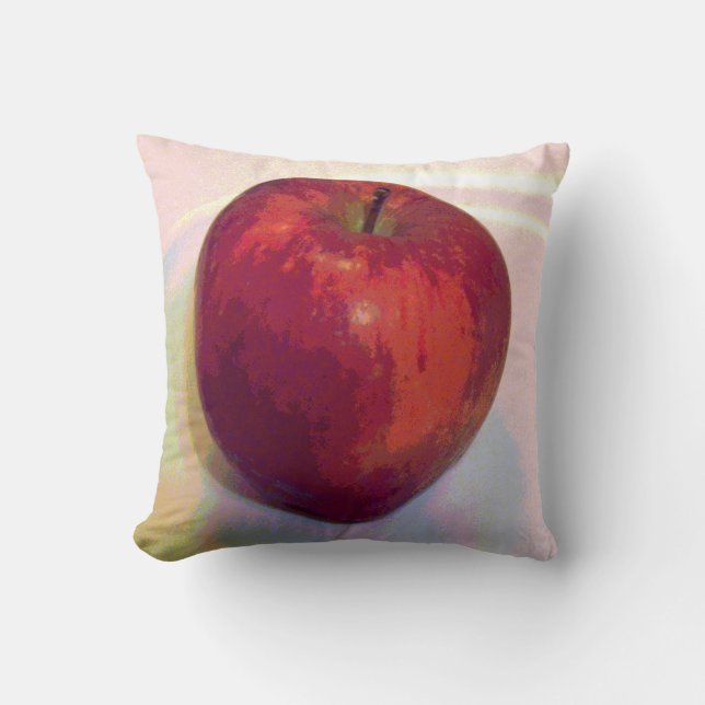 Coussin Grand Apple rouge (Recto)
