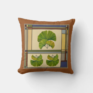 Coussin Grand art de Ginkgo pour vos arts et pavillon de