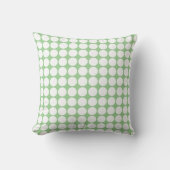 Coussin Grand Blanc Polka Point Sage Vert Classy Cadeau Fa (Recto)