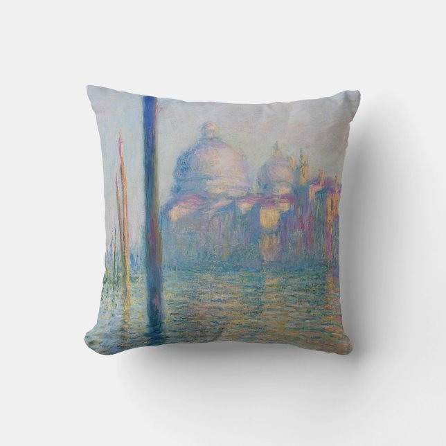 Coussin Grand Canal Monet Venise Italie Peinture classique (Recto)