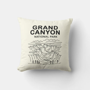 Coussin Grand Canyon National Park Line Art
