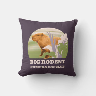 Coussin Grand Club de Compagnons Rongeurs Capybara