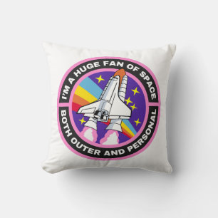 Coussin grand fan de l'espace