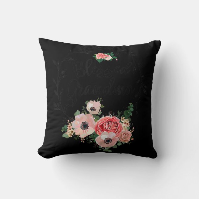 Coussin Grand-Mère Bénie Pour Les Femmes Grand-Mère À Déco (Recto)