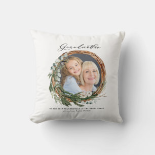 Coussin Grand-mère de la photographie moderne chic et élég