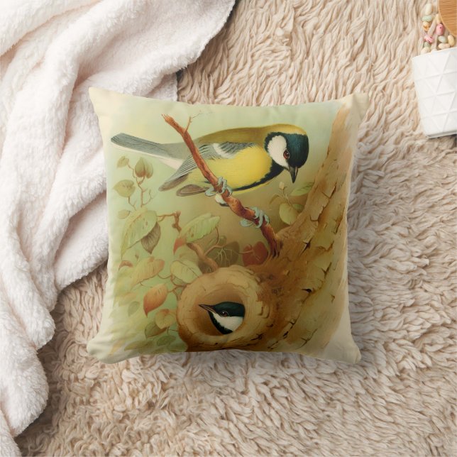 Coussin Grand métis - Oiseau coloré, Art (Couverture)