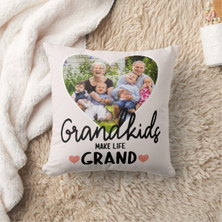 Coussin Grand-parents Cadeau Nana Papa Grand-enfant Nom ph