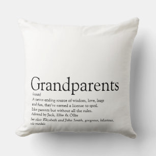 Coussin Grand-Parents Définition Dire Grand