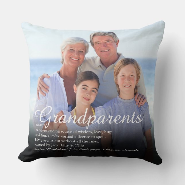 Coussin Grand-parents Définition Dire Grande Photo (Recto)
