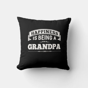 Coussin Grand-père Cadeau   Le Bonheur Est D'Être Grand-Pè