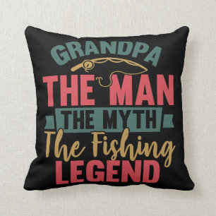 Coussin Grand-Père - L'Homme, Le Mythe, La Légende De La P