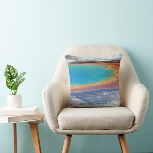 Coussin Grand Prismatic Spring de Yellowstone - Personnali (Chaise)