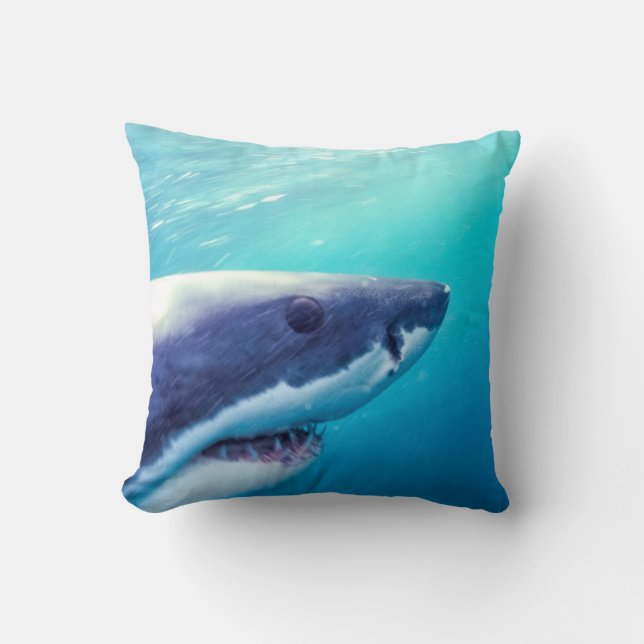 Coussin Grand requin blanc | Afrique du Sud (Recto)