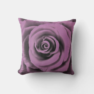 Coussin Grand Rose de lavande foncée artistique