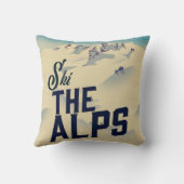 Coussin Grand Tasse à Café Ski The Alps (Verso)