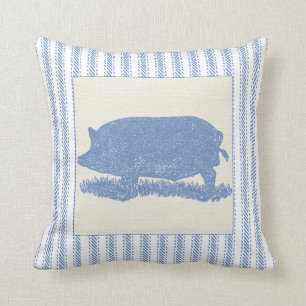 Coussin Grand vieux porc avec le coutil