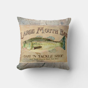 Coussin Grande bouche Lakeside bas pêchant le bois de