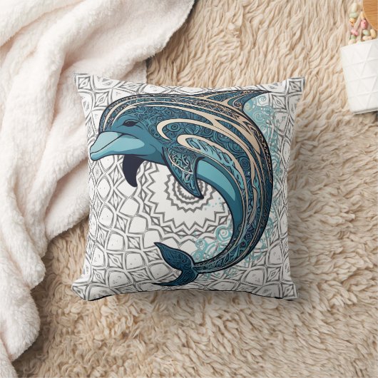 Coussin Grande impression Dolphin Aztec (Couverture)