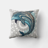 Coussin Grande impression Dolphin Aztec (Verso)
