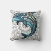 Coussin Grande impression Dolphin Aztec (Recto)