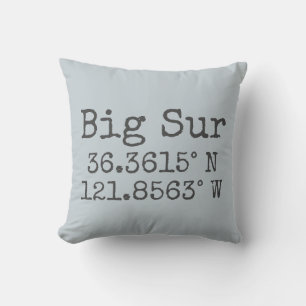 Coussin Grande latitude et longitude sur