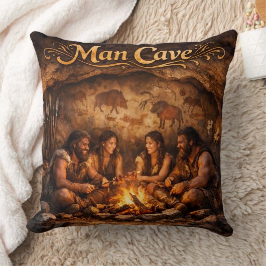 Coussin grande luxe de la caverne d'homme (Couverture)