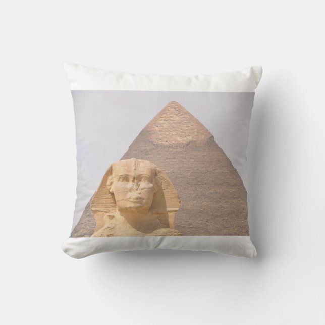Coussin Grande Pyramide de Gizeh Égypte Sphinx Monument Dé (Recto)