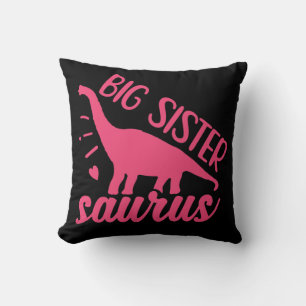 Coussin Grande soeur Saurus en rose
