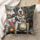 Coussin Grande Suisse de l'équitation moto Noël (Couverture)