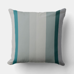 Coussin Grandes Abstraites vertes et turquoise