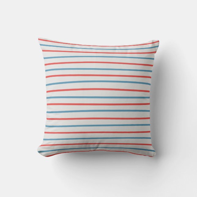 Coussin Grandes bandes Nautiques (Recto)