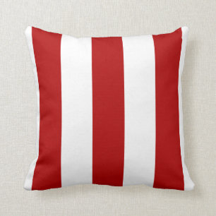 Coussin Grandes Rouges Et Blanches