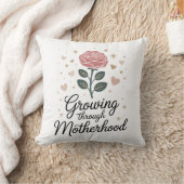 Coussin Grandir grâce à la maternité – Idée de cadeau pour (Couverture)