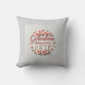 Coussin Grandma Grandma Rose de Script doux (Recto)