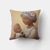 Coussin Grandma's loving look wool design (Verso)