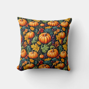 Coussin Grands et petits citrouilles de la récolte automna