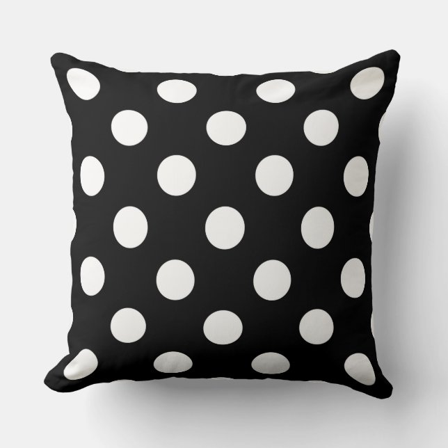 Coussin Grands Points Blancs  (Recto)