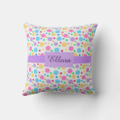 Coussin Grands points colorés (Verso)