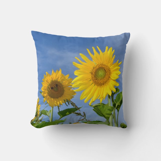 Coussin Grands tournesols (Recto)