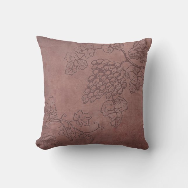 Coussin Grapevine vinicole de Bourgogne  (Recto)