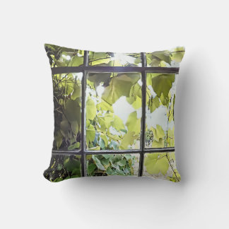 Coussin Grapevines Seen Through Window