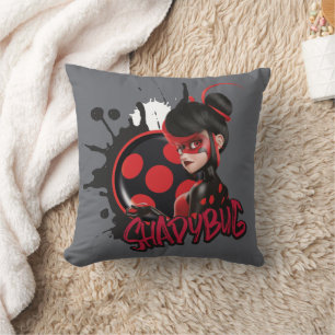 Coussin Graphique de caractères de Shadybug à revers Mirac