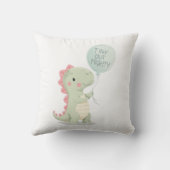 Coussin Graphique de dinosaure drôle et motivant (Verso)