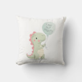Coussin Graphique de dinosaure drôle et motivant (Recto)