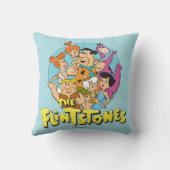 Coussin Graphique de la famille Pierrafeu et Roubles (Verso)