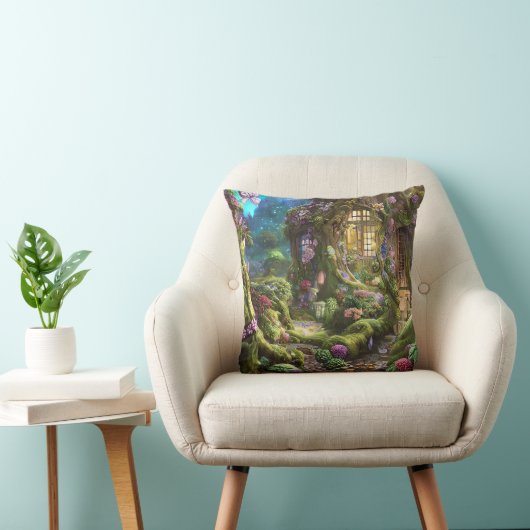 Coussin Graphique de la forêt de Fairyland (Chaise)