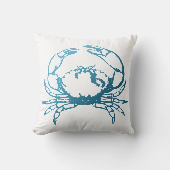 Coussin Graphique de recouvrement de pierre en bleu (Recto)