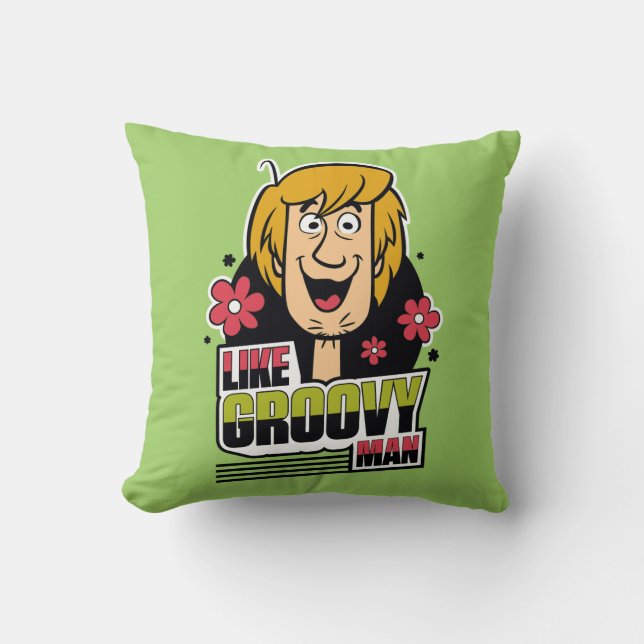 Coussin Graphique de Shaggy "Like Super Man" (Recto)