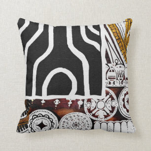 Coussin Graphique de style de Kwanzaa   d'Afro-américain